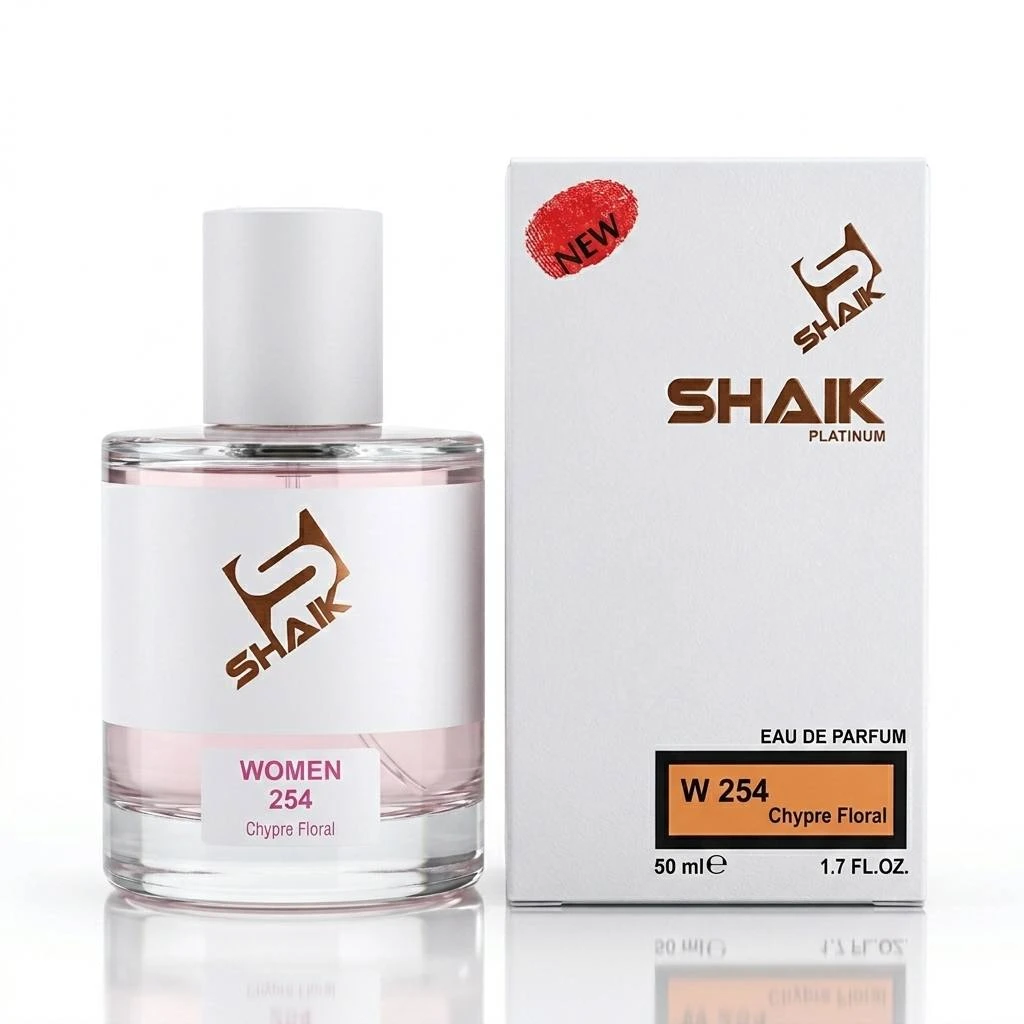 Парфюмерная вода SHAIK Platinum W 254 Chypre Floral, 50 мл (Версия аромата Christian Dior Miss Dior Blooming Bouquet)