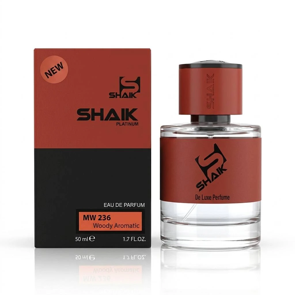 Парфюмерная вода SHAIK Platinum MW 236 Woody Aromatic, 50 мл (Версия аромата Nasomatto Black Afgano)