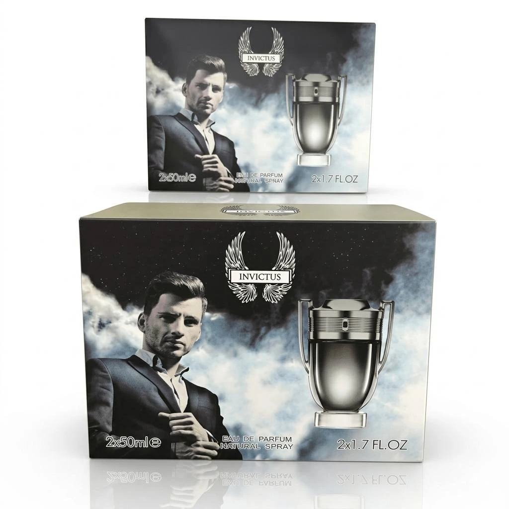 Invictus, парфюмерная вода, набор (Бюджетный аналог аромата Paco Rabanne Invictus), 2 х 50 мл