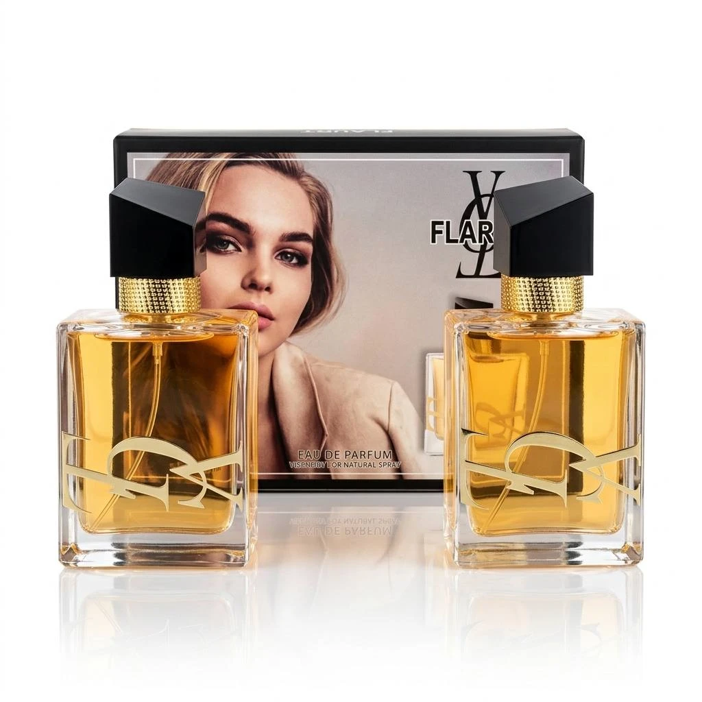 Набор парфюмерной воды Flar (Бюджетный аналог Yves Saint Laurent Libre), 2 флакона