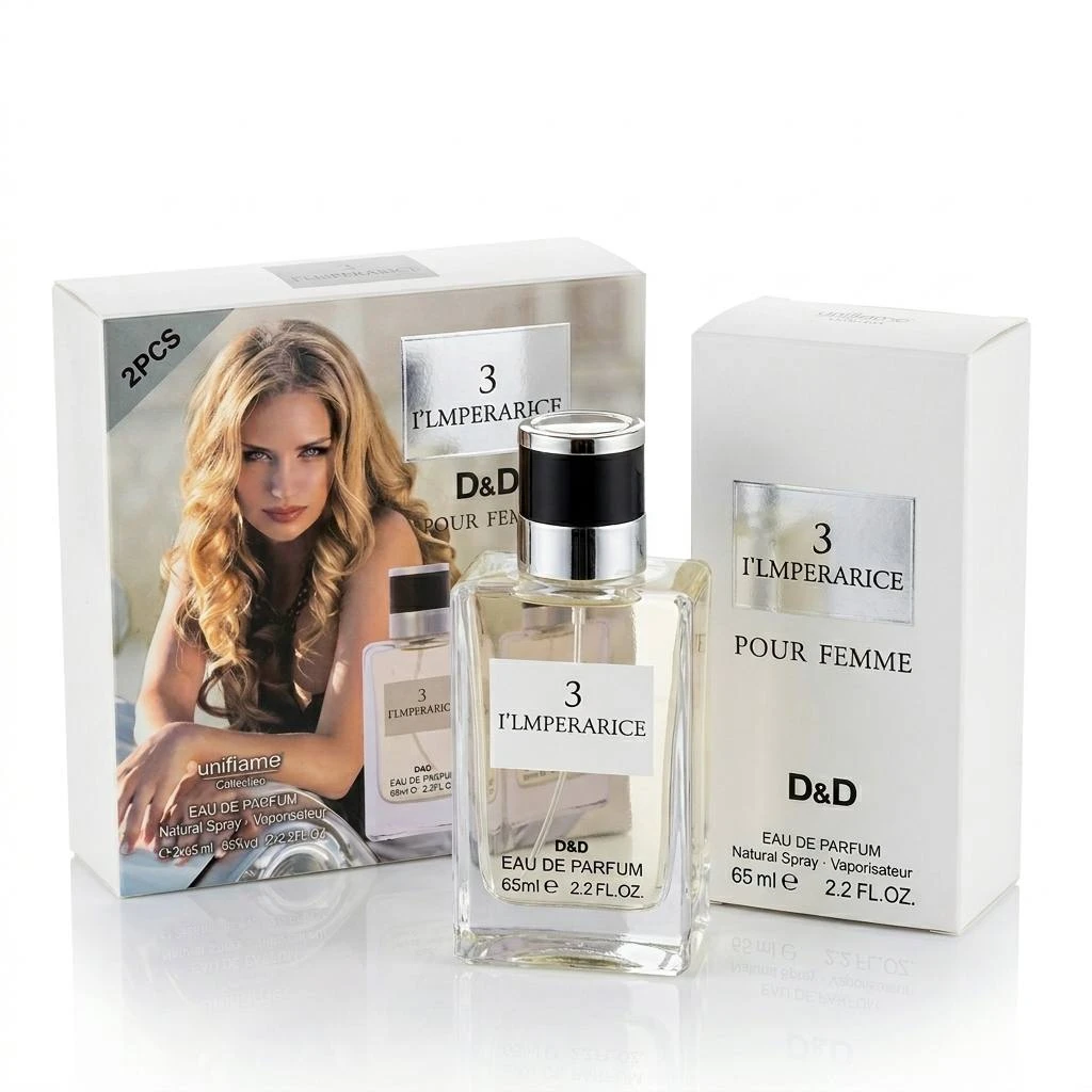 Набор парфюмерной воды D&D 3 I'LMPERARICE (Бюджетный аналог Dolce & Gabbana L'Imperatrice 3), 2 х 65 мл